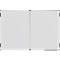 Klapptafel Legamaster UNITE PLUS, magnetisch, 5 Schreibflächen, B 1200/2400 x T 13,4 x H 900 mm, emaillierter Keramikstahl, weiß